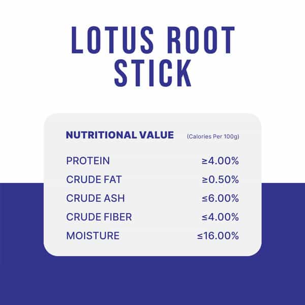 Snackers Non Rawhide Chews Lotus Root Stick Dog Treats | 225 G