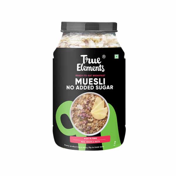 True Elements No Added Sugar Muesli - 1000Gm