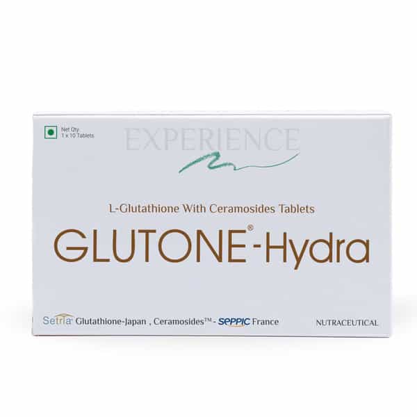 Glutone-Hydra | Setria Glutathione With Ceramosidesc|For Glowing Hydrated Skin | Pack Of 10 Tablets