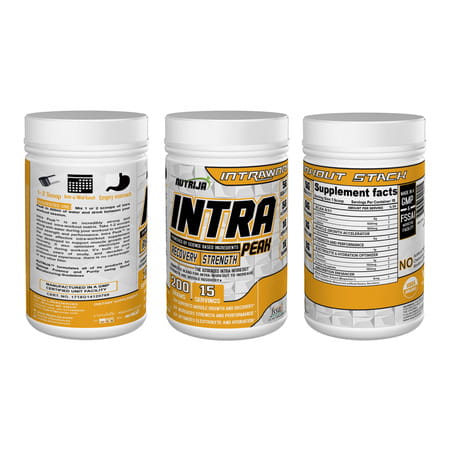 Nutrija Intra Peak -Intra Workout Supplement With Bcaa 8:1:1 (Tangy Orange)- 200 Grams