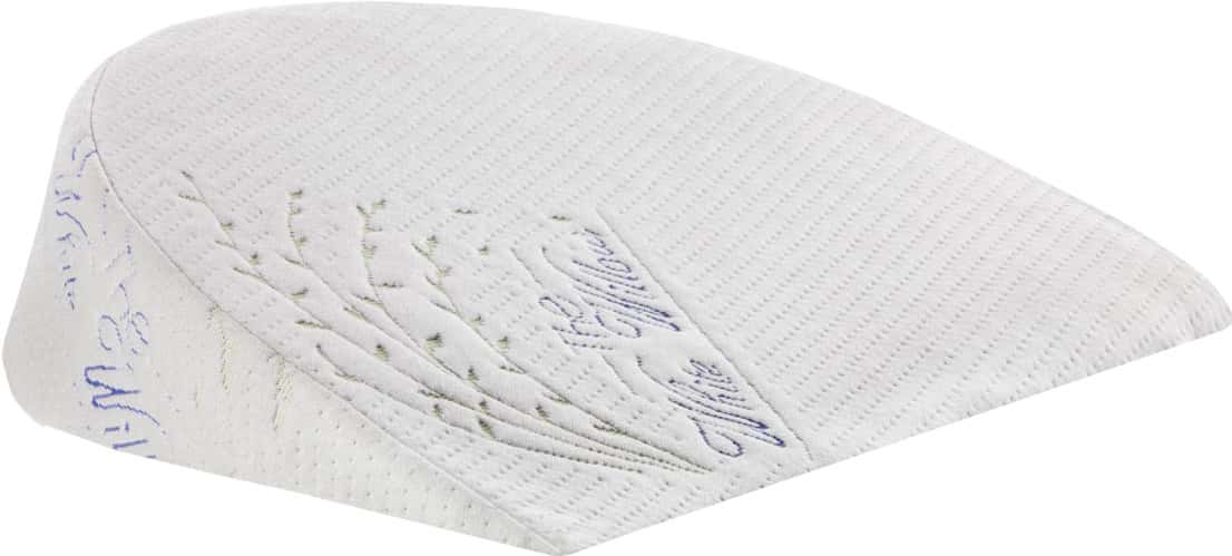 The White Willow Memory Foam Wedge Pregnancy Pillow For Maternity Belly Back Knee- C Shaped Multi