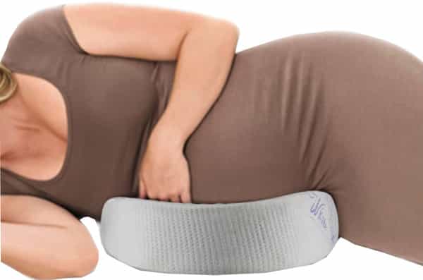 The White Willow Memory Foam Wedge Pregnancy Pillow For Maternity Belly Back Knee- C Shaped Multi