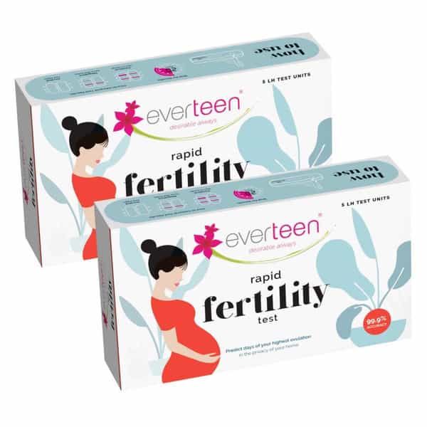 Everteen Rapid Fertility Test For Women - 2 Packs (5 Devices Each)