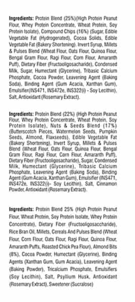 Ritebite Max Protein Breakfast Cookies | Choco Chips| Nuts & Seeds | Choco Almond | 6 Cookies | 340G