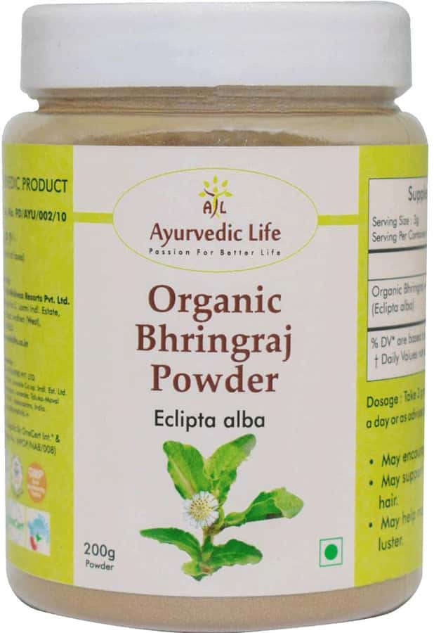 Buy AL-AYURVEDIC LIFE ORGANIC BHRINGRAJ POWDER - 200GMS PACK OF 2 ...