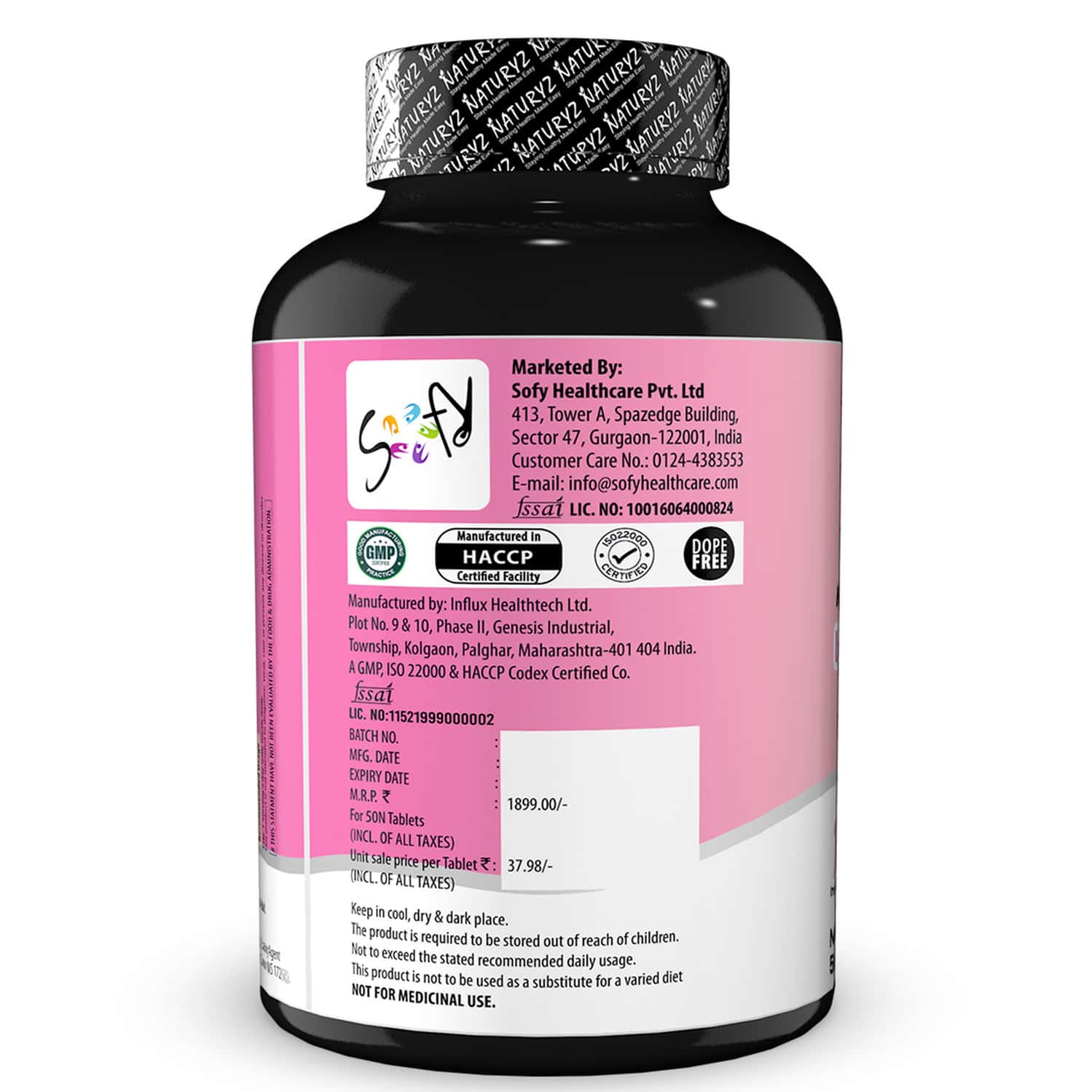 Buy NATURYZ L-GLUTATHIONE COMPLEX WITH SKIN PEPTIDE FOR RADIANT GLOWING &  ELASTIC SKIN
