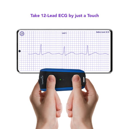 Sanketlife Pro+ Ecg Machine | Unlimited12 Lead Ecg By Touch Or Leads | For Personal & Clinical Use