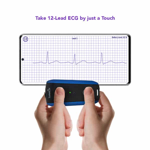 Sanketlife Pro+ Ecg Machine | Unlimited12 Lead Ecg By Touch Or Leads | For Personal & Clinical Use