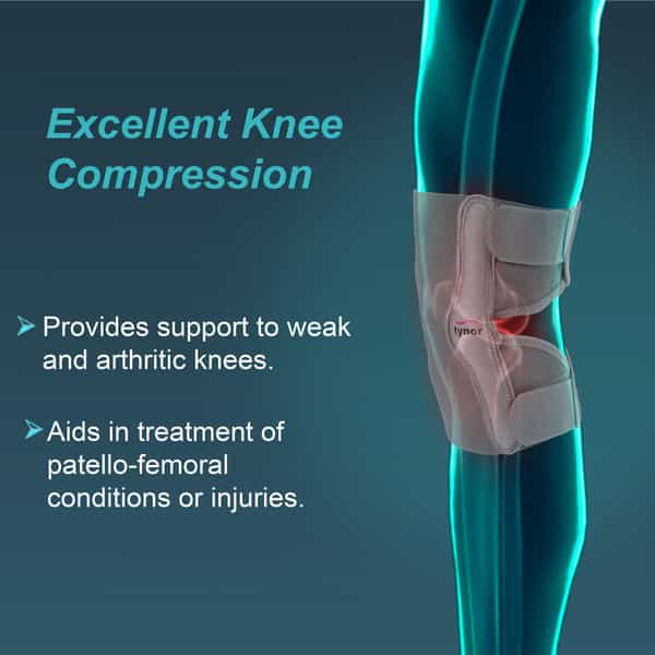 Tynor Elastic Knee Support Grey Xxl 1 Unit