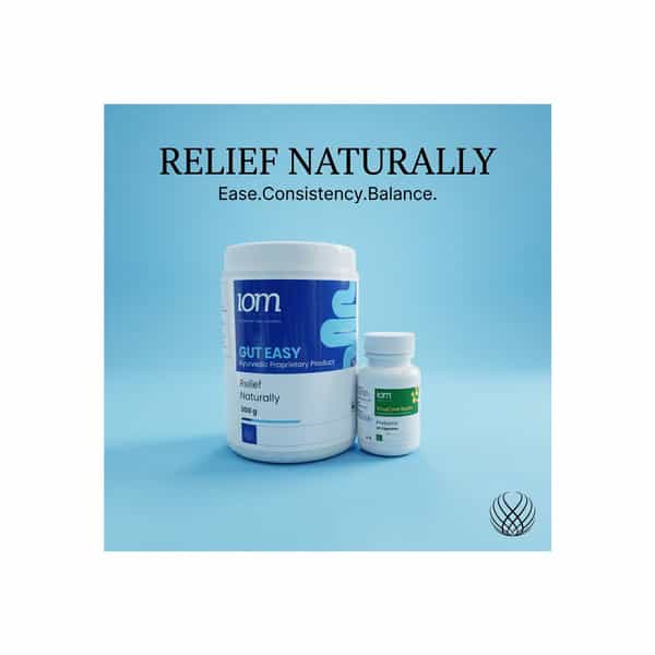 Iom Bioworks Gut Easy Constipation Support Supplement For Adults | Combo Pack Of 2