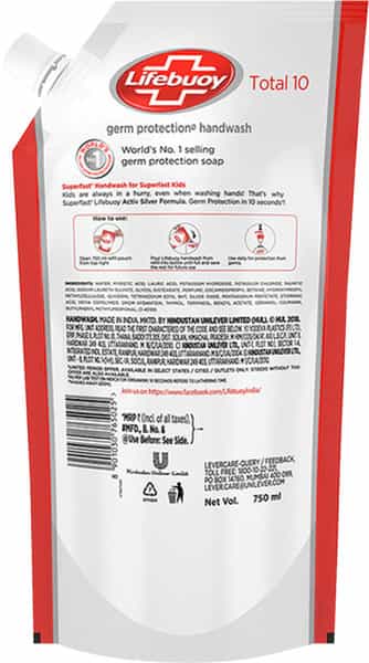 Lifebuoy Total Hand Wash 750 Ml