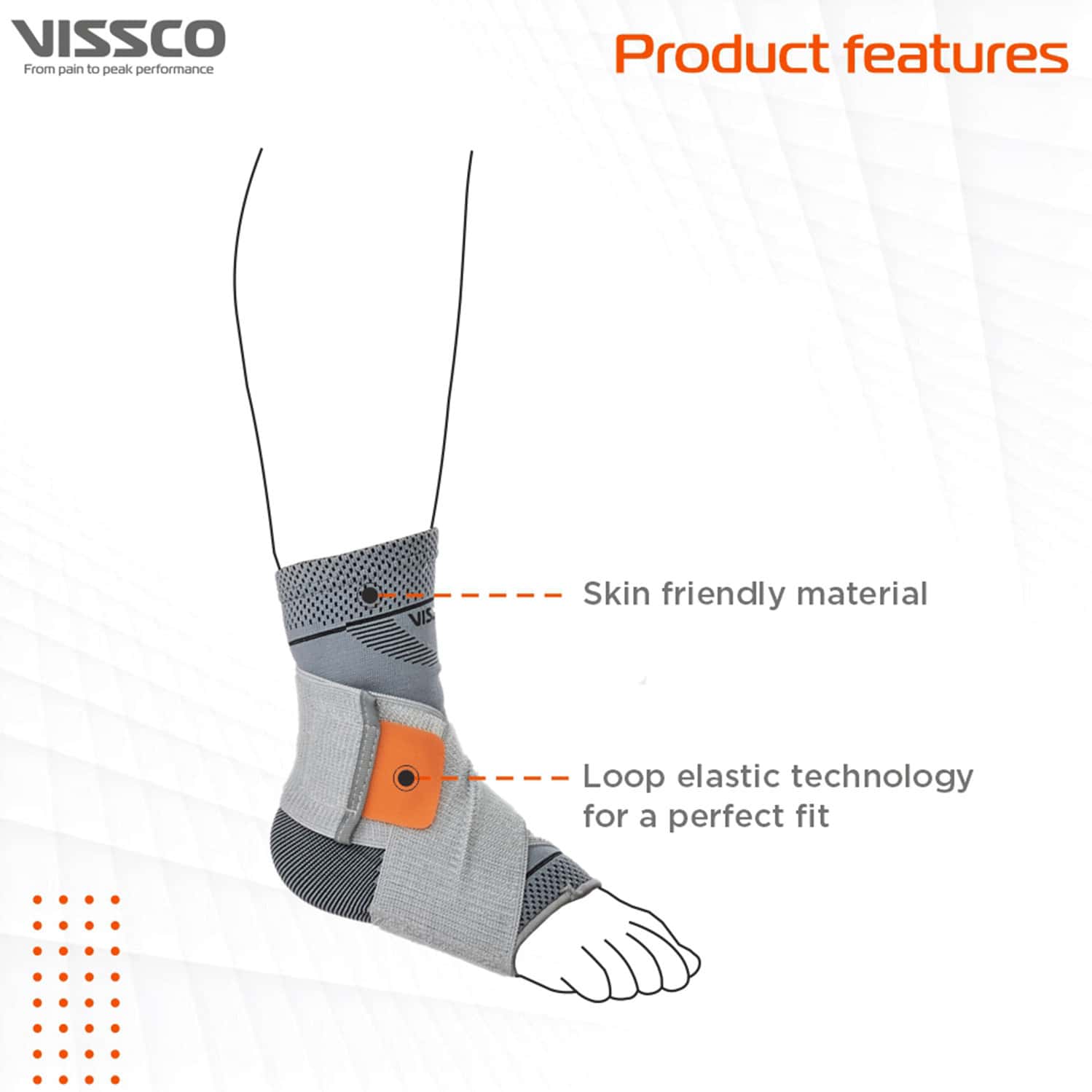 Buy VISSCO ANKLER 2 IN 1 ANKLET + BINDER PROVIDES SUPPORT