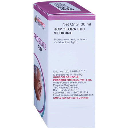 Baksons Homoeopathy Prostate Aid Drops 30 Ml