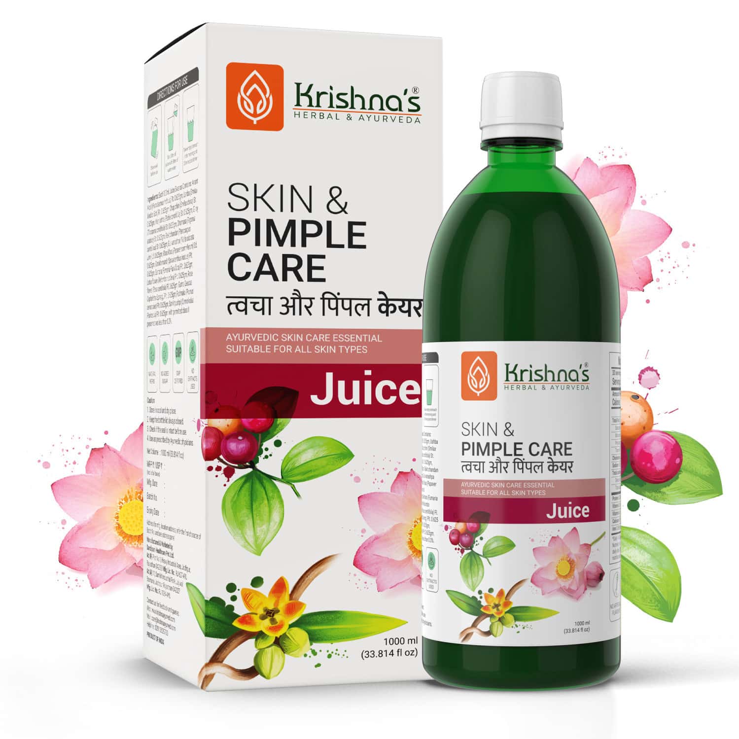 Krishna's Skin & Pimple Care Juice - 1 Litre