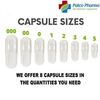 Patco Pharma - Size 00 White Empty Vegetarian Pill Capsule | Diy Powder Filling (Pack Of 500)
