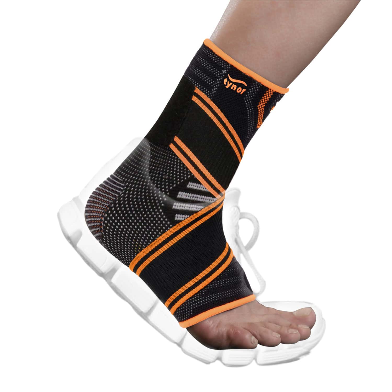 Tynor Ankle Binder Air Pro Black & Orange Small 1 Unit