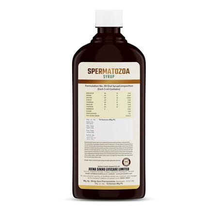 Jeena Sikho Spermatozoa Syrup | Sugar-Free | Strengthen Immunity & Increases Energy Levels | 450 Ml