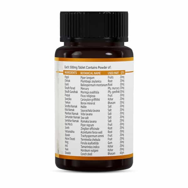 Jeena Sikho Mahashankh Vati For Digestive Wellness | Ayurvedic For Digestive Wellness 60 Tablets