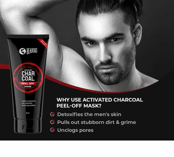 Beardo Activated Charcoal Peel Off Mask - 100 Gm