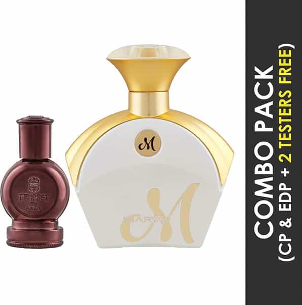 Ajmal Tempest Cp Alcohol-Free Attar 12Ml For Unisex And Maryaj M White For Her Edp 90Ml For Women