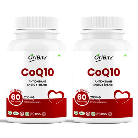 Oribite Coq10 200Mg Capsules For Heart & Energy Support 60 Capsules