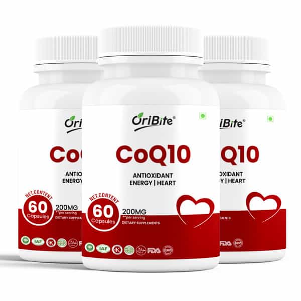 Oribite Coq10 200Mg Capsules For Heart & Energy Support 60 Capsules