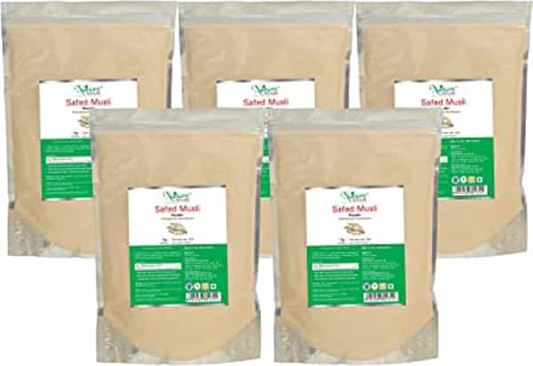 Naturz Ayurveda Safed Musli Powder - 1 Kg Value Pack Of 5