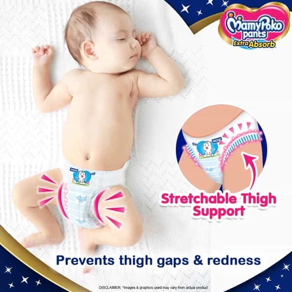 Mamypoko Pants Extra Absorb Diapers (Medium) 7-12 Kg - 96 Diapers