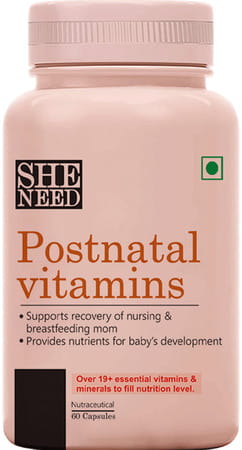 Sheneed Postnatal Supplements - Supports Recovery | Breastfeeding - 60 Capsules
