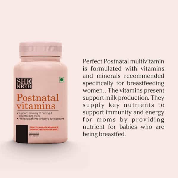Sheneed Postnatal Supplements - Supports Recovery | Breastfeeding - 60 Capsules