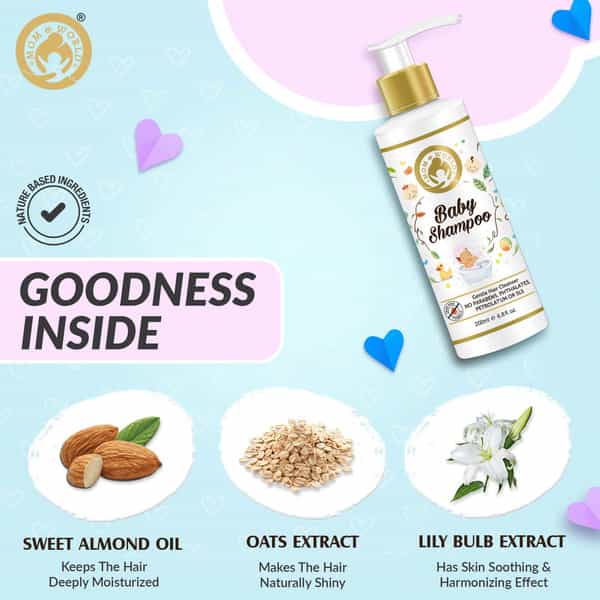 Mom & World Gentle Nourishing Care Diaper Rash Cream + Baby Shampoo + Baby Lotion