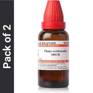 Dr. Willmar Schwabe India Thuja Occidentalis 200ch Liquid Pack Of 2 | 30ml Each