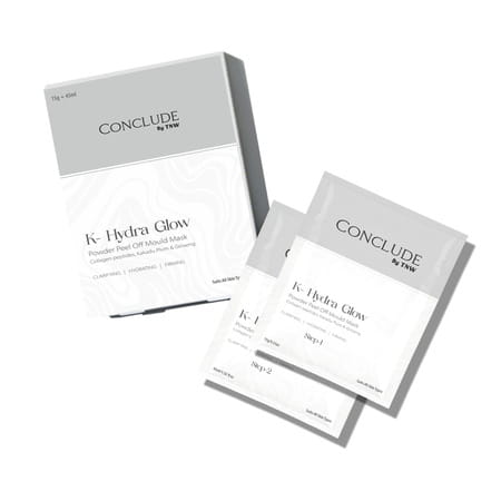 Conclude K - Hydra Glow Powder Peel-Off Mould Mask | Collagen Kakadu Plum & Ginseng | 15g+45ml | 1pc
