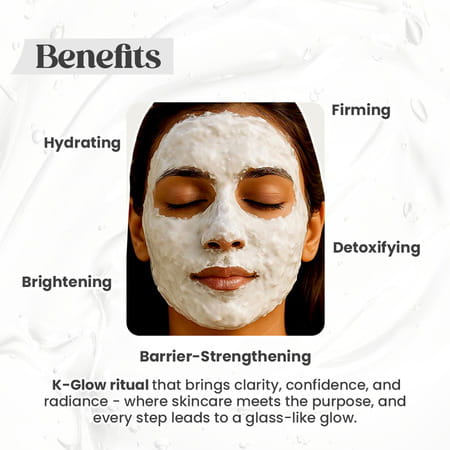 Conclude K - Hydra Glow Powder Peel-Off Mould Mask | Collagen Kakadu Plum & Ginseng | 15G+45Ml | 1Pc