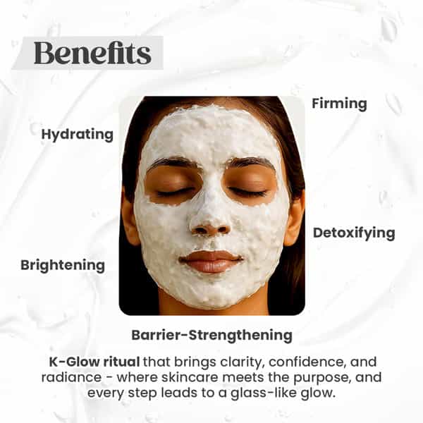 Conclude K - Hydra Glow Powder Peel-Off Mould Mask | Collagen Kakadu Plum & Ginseng | 15G+45Ml | 1Pc