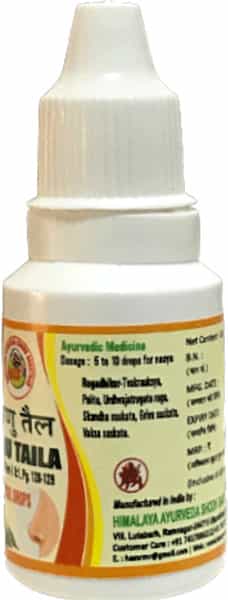Hass Anu Taila/ Oil/ Tel/ Thailam 15 Ml Each X 6 With Nasal Drop