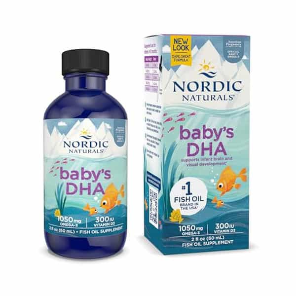 Nordic Naturals Baby Dha Supplement 1050Mg Omega-3 Fish Oil Epa & Dha + 300 Iu Vitamin D3 60 Ml
