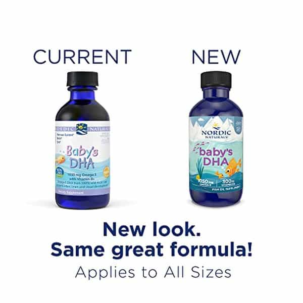 Nordic Naturals Baby Dha Supplement 1050Mg Omega-3 Fish Oil Epa & Dha + 300 Iu Vitamin D3 60 Ml