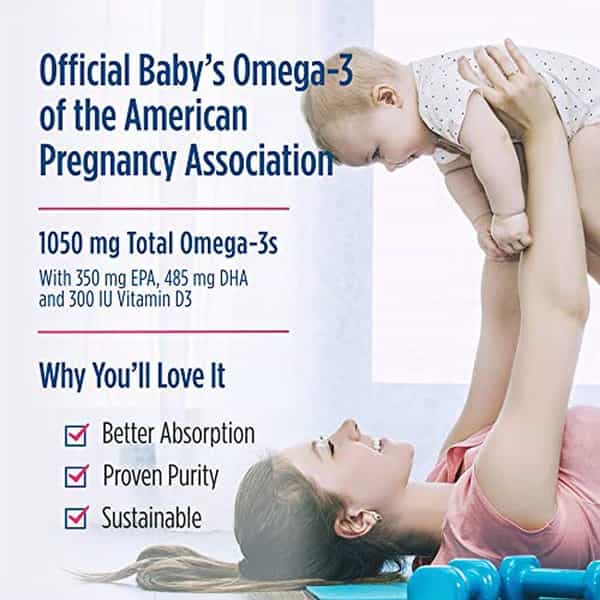 Nordic Naturals Baby Dha Supplement 1050Mg Omega-3 Fish Oil Epa & Dha + 300 Iu Vitamin D3 60 Ml