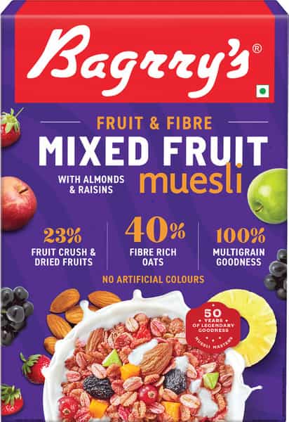 Bagrry's Fruit And Fibre Muesli Mixed Fruit - 500G