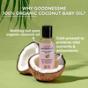 Goodness.me 100% Organic Coconut Baby Hair Oil Cold-Pressed -100Ml