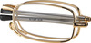Klar Eye Folding Power Pocket Reading Glasses Men And Women Powers +0.75 To +3.50+2.0 Power Gold