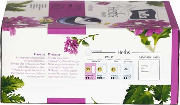 Bella Herbs Pantyliners With Verbena 60