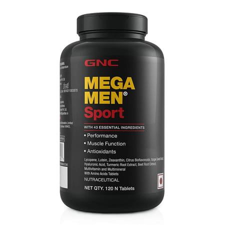 Gnc Mega Men Sport Multivitamin For Men | 43 Premium Ingredients | 120 Tablets (Pack Of 2)
