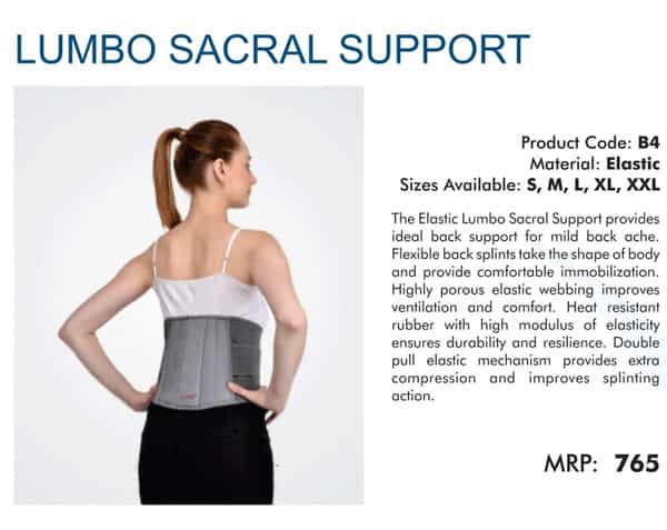 Accusure Ortho Support Lumbo Sacral Belt | Xl