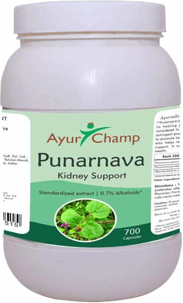 Ayur Champ - Pack Of 5 - Punarnava Capsules 350Mg - 700 Capsules Value Pack