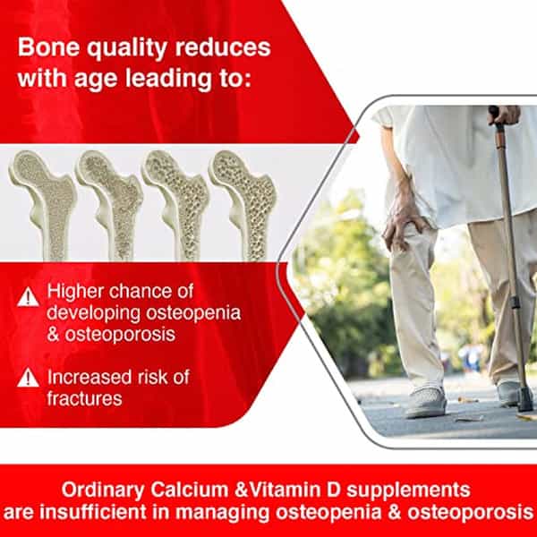 Bon K2 Hd With Advanced Calcium60 Tablet|Vitamin D3 & Vitamin K2-7 Multivitamin Tab (6 X 10 Tablets)