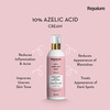Rejusure 10% Azelaic Acid Cream Treats Dark Spots Acne Marks & Evens Skin Tone - 50Ml