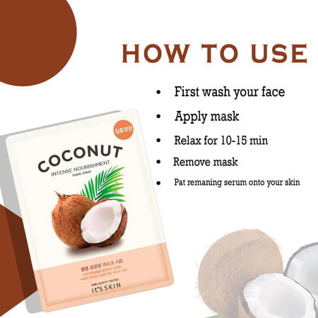 It'S Skin The Fresh Mask Sheet - Coconut - Pack Of 5