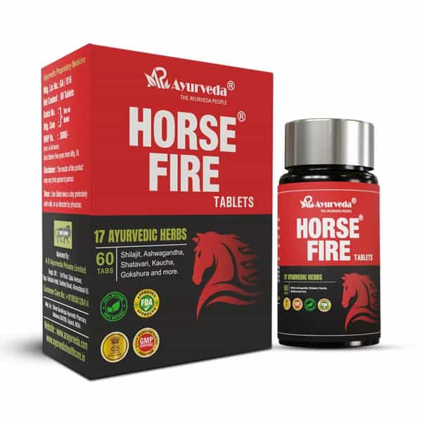 A R Ayurveda Horse Fire Tablets For Men For Stamina | Immunity & Overall Wellbeing - 60 Tablets